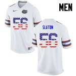 Men's Florida Gators #56 Tedarrell Slaton NCAA Nike White USA Flag Fashion Authentic Stitched College Football Jersey MSN0662UP